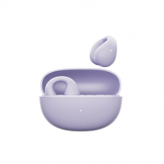 QCY Crossky C10 Purple Open Ear TPU Earclip, IPX5 Call Noise Reduction BT 5.4 Earbuds 30h