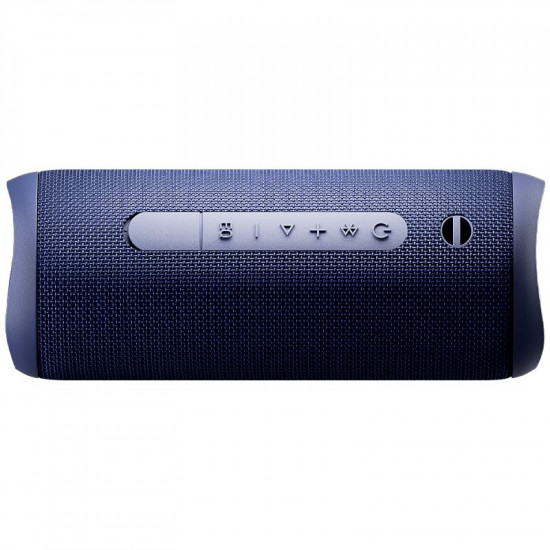 QCY SP7 Blue -  Portable Bluetooth Speaker w Stereo Sound 40W, Mic for Calls, RGB Light Show