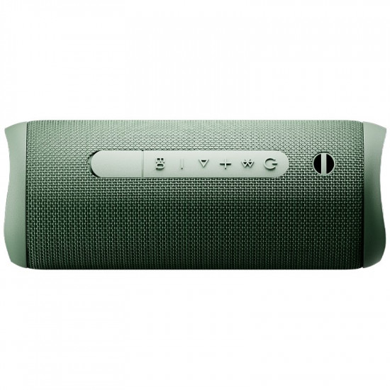 QCY SP7 Green -  Portable Bluetooth Speaker w Stereo Sound 40W, Mic for Calls, RGB Light Show