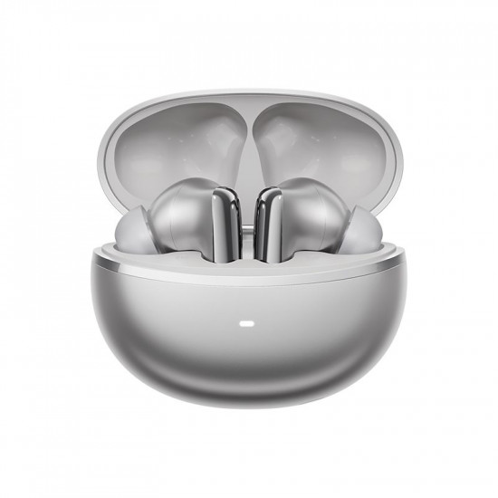 QCY Melobuds N70 ANC Silver Titanium - HT18 TWS Flagship Hi-Res Earbuds BT 6.0 IPX5 Wireless charge
