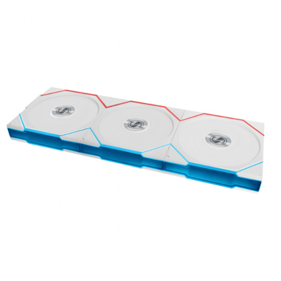 Lian Li UNI FAN TL-LCD Wireless Reverse 120 White (3pcs & controller) Case Fan