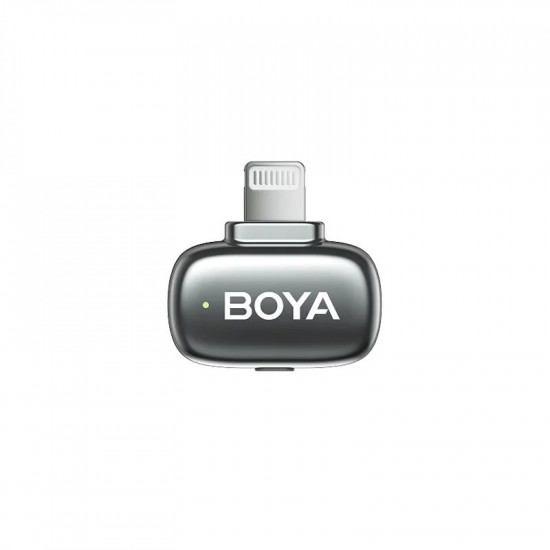 BOYA mini 2 Lightning & Type-C -Space Grey, 2,4GHz 2mic Wireless AI-ANC Mic w. Charging Box