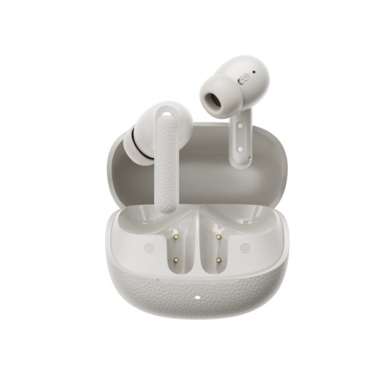 QCY Crossky C10 White Open Ear TPU Earclip, IPX5 Call Noise Reduction BT 5.4 Earbuds 30h