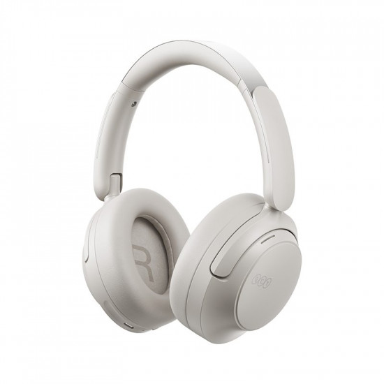 QCY H3S Headphones White - Type-C & Bluetooth 6.0 ANC iOS/Android Call Noise Cancelling Headset102h