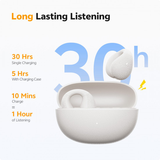 QCY Buds Misty Blue - Noise Reduction Clear Calls TWS Earbuds 35h, 10mm dynamic drivers