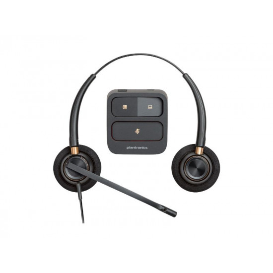 Poly EncorePro 520 Binaural Headset +Quick Disconnect  (783P7AA) 783P7AA