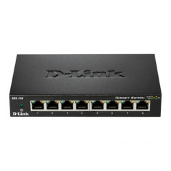 D-Link Switch 8-Port Gigabit Ethernet Metal Housing Unmanaged (DGS- 108GL) DGS-108GL