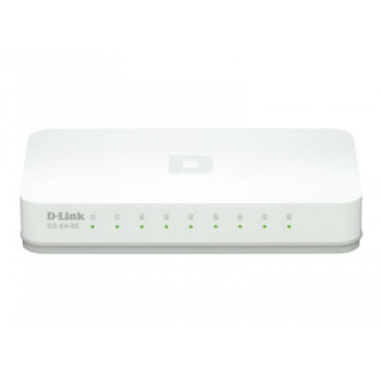 D-Link Desktop Switch 8-Port Fast Ethernet Easy Unmanaged (GO-SW-8E) GO-SW-8E