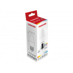 TOSHIBA LED C37 E27 4.7W 6500K DELS-CDC44P727AE21