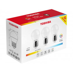 TOSHIBA LED 3PACK G45 E27 4.7W 3000K DELS-GF344P727AE23