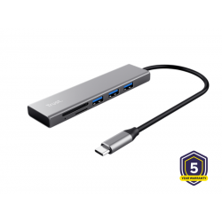 HUB USB-C TRUST HALYX & CARDREADER 24191 24191