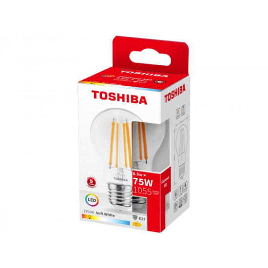 TOSHIBA LED FILAMENT A60 E27 8.5W 2700K DELS-FBW48P527AE11