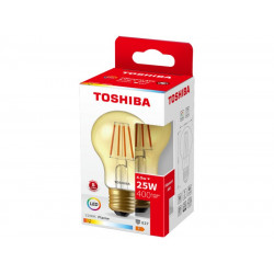 TOSHIBA LED FILAMENT AMBER A60 E27 4.5W 2200K DELS-FBA44P5A7AF11