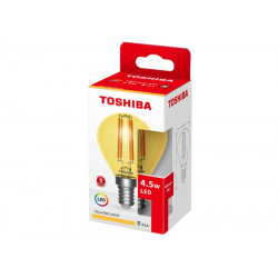 TOSHIBA LED FILAMENT COLOR YELLOW G45 E14 4.5W DELS-FGY44P5Y4AF11