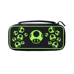PDP - Slim Deluxe Travel Case for Nintendo Switch 1Up Glow 500-224-1UP