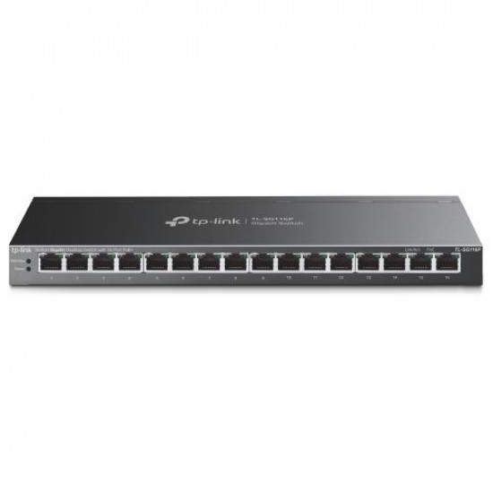 Tp-Link 16-Port Gigabit Desktop Switch with 16-Port PoE+ (TL-SG116P) TL-SG116P