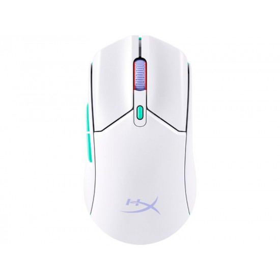 HyperX Pulsefire Haste 2 Core Wireless Gaming Mouse - White/Green/Purple - 8R2E7AA 8R2E7AA