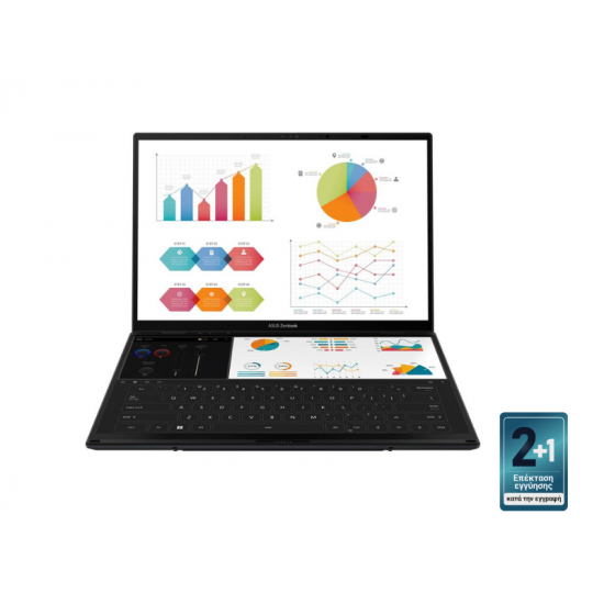 Laptop Asus Zenbook Duo 14'' OLED / ARL H Core Ultra 7/ 32GB /1TB SSD/ Intel Arc Graphics/ Windows 11 Pro/ Touch/ 2Y 90NB14X1-M00A30 90NB14X1-M00A30