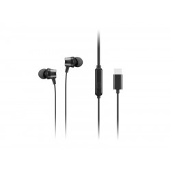 Headphones Lenovo USB-C/In-Ear/1.2m Cable/32 Ohm/9mm Driver/110dB Sensitivity/In-line Controls/1Y Warranty 4XD1J77351