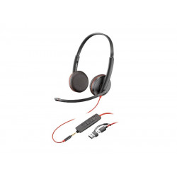 Poly Headset Blackwire 3225 USB-C/A (BULK)  (8X229A6) 8X229A6