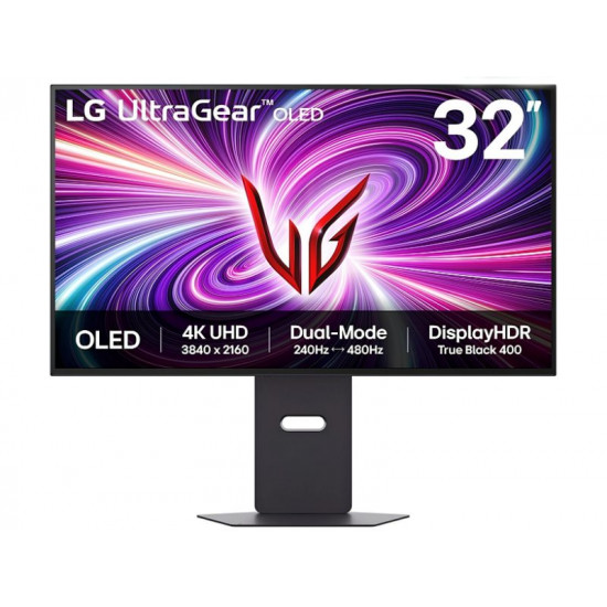Monitor LG Ultra Gear 32GS95UV 31.5'' 4K Oled Curved 240Hz 0.03ms, HDMI, DisplayPort, USB, Speakers, Tilt,Height Adjustable, Swivel, Pivot, DisplayHDR True Black 400, 3Y - 32GS95UV-B 32GS95UV-B