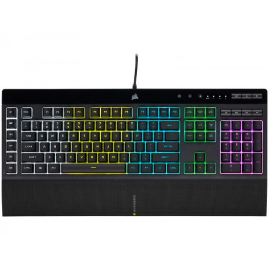Corsair Wired Gaming Keyboard K55 PRO RGB - GR Layout - Black - CH- 9226765-GR2 CH-9226765-GR2
