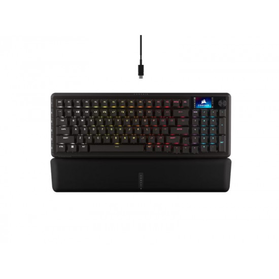 CORSAIR Keyboard VANGUARD 96 PRO LCD (RGB, MGX Hyperdrive, PBT) CH-91E911G-NA