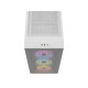 Corsair Mid Tower ATX Case 3000D RGB Airflow Windowed Tempered Glass - White - CC-9011256-WW CC-9011256-WW