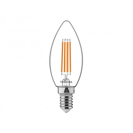 TOSHIBA LED FILAMENT C35 E14 4.5W 2700K DIMMABLE DELS-FCW44P514DF11