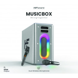 HiFuture Music Box Silver Party Bluetooth Speaker 00182006