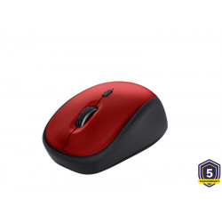 TRUST YVI+ WIRELESS MOUSE ECO RED 24550 24550