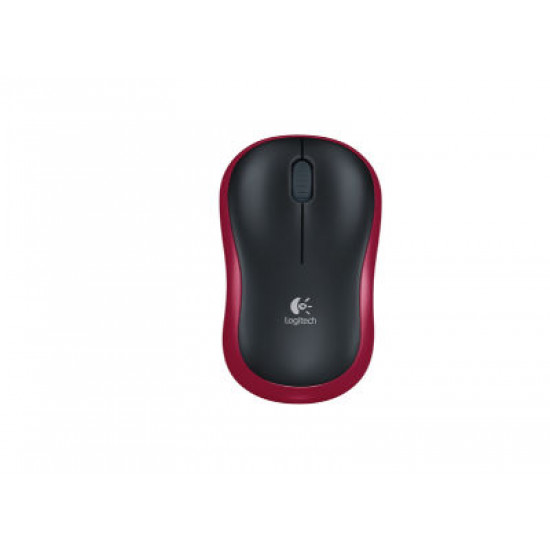 MOUSE WIRELESS LOGITECH M185 RED 910-002237