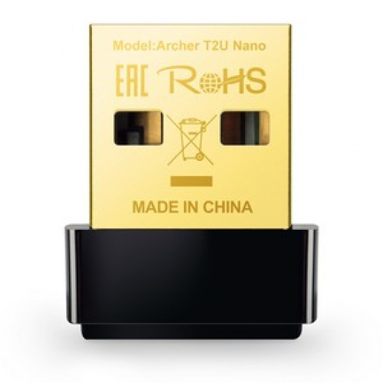 Tp-Link AC600 Nano Wireless USB Adapter (Archer T600U Nano) ARCHER T600U NANO