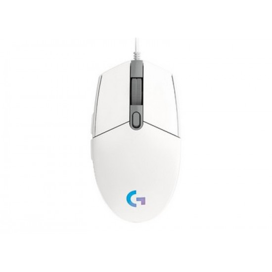 GAM.MOUSE LOGITECH G102 LIGHTSYNC WHITE 910-005824