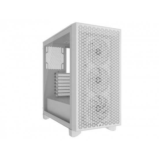 Corsair Mid Tower ATX Case 3000D RGB Airflow Windowed Tempered Glass - White - CC-9011256-WW CC-9011256-WW