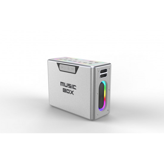 HiFuture Music Box Silver Party Bluetooth Speaker 00182006