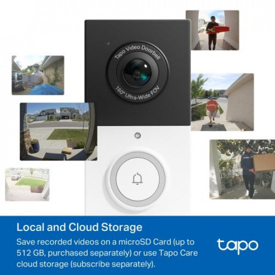 TP-Link Tapo Video DoorBell Camera 2K 160°Ultra-Wide IP65 (Tapo D210) TAPO D210