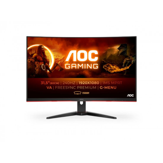 AOC C32G2ZE/BK FHD VA Curved 240Hz 0.5MS 31.5'' C32G2ZE/BK