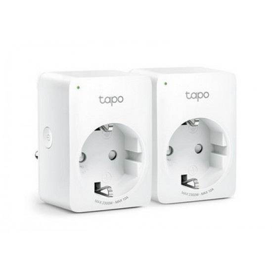 Tp-Link Tapo Mini Smart Wi-Fi Socket (2-pack P100) TAPO P100(2-PACK)