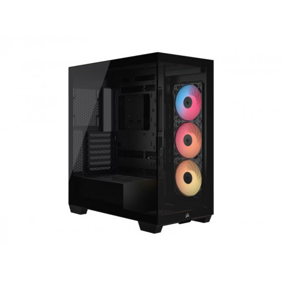 Corsair 3500X ARGB / Mid-Tower Case / Tempered Glass / ATX / Black – PN: CC-9011322-WW CC-9011322-WW