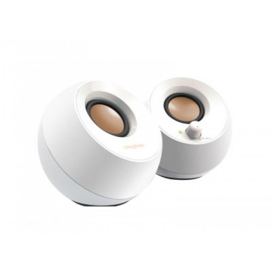 SPEAKERS CREATIVE PEBBLE 2.0 USB WHITE 51MF1680AA001