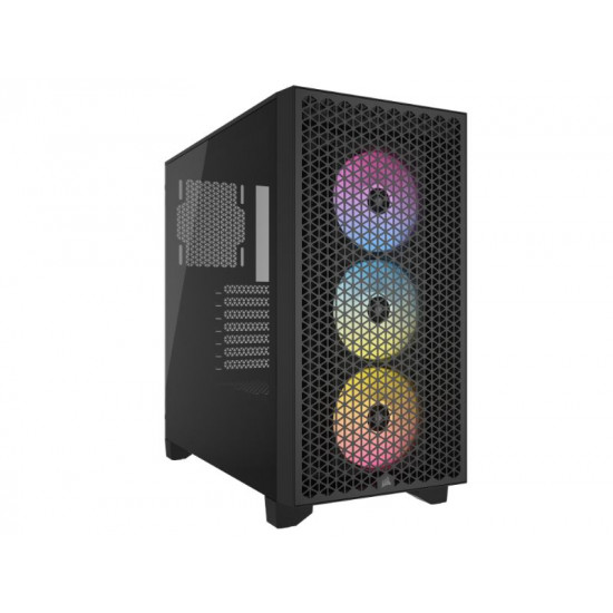 Corsair Mid Tower ATX Case 3000D RGB Airflow Windowed Tempered Glass - Black - CC-9011255-WW CC-9011255-WW