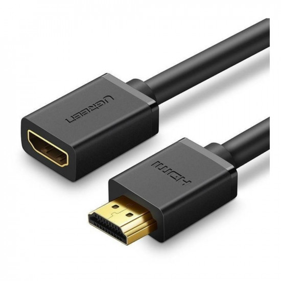 Ugreen HDMI male to HDMI female cable HD107 FullHD 3D 1m black (10141) (UGR10141)