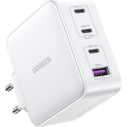 Ugreen Charger 15337 Nexode 3xUSB-C USB-A 3.0 PD3.0 QC4.0 GaN 100W white (15337) (UGR15337)