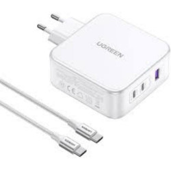 Ugreen Charger 15339 Nexode 2xUSB-C USB-A 3.0 PD3.0 QC4.0 GaN 140W white (15339) (UGR15339)