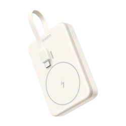 Ugreen Μαγνητικό powerbank 10000mAh PB760 ενσωματωμένο καλώδιο 20W μπεζ (35341B) (UGR35341B)