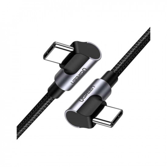 Ugreen USB-C to USB-C Angled Cable US323 PD 3A 60W 2m Black (70531) (UGR70531)
