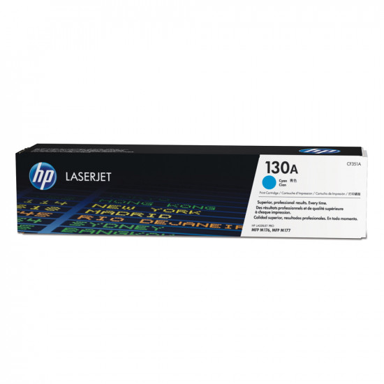 HP Toner 130A LJ PRO M176/177 Cyan (CF351A) (HPCF351A)