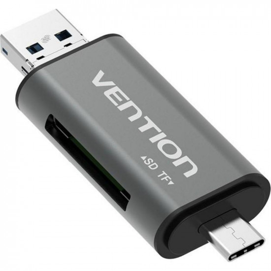 VENTION USB2.0 Multi-function Card Reader Gray (CCJH0) (VENCCJH0)