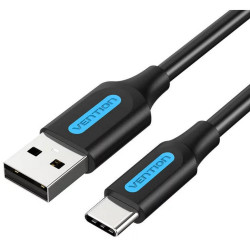 VENTION USB 2.0 A Male to C Male 3A Cable 2M Black (COKBH) (VENCOKBH)